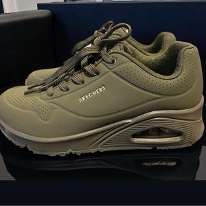 Olive Green Skechers